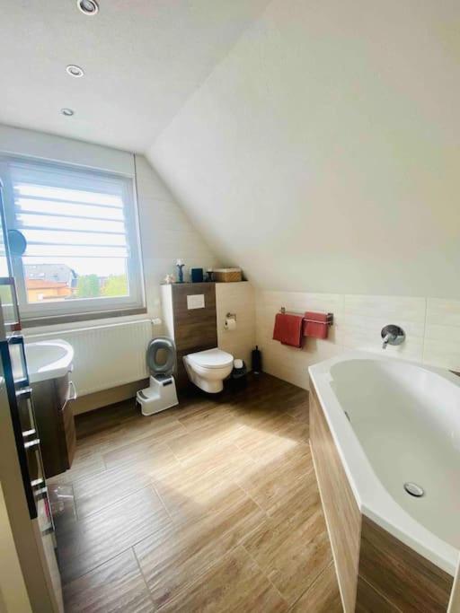 Pool, Sauna Und Blick Ins Gruene Wittenberg Buitenkant foto